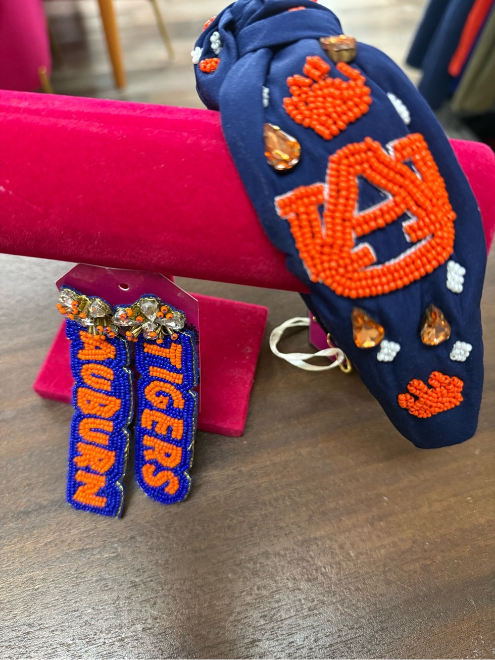 Beaded Navy Headband for Kids - Team Spirit Accessory